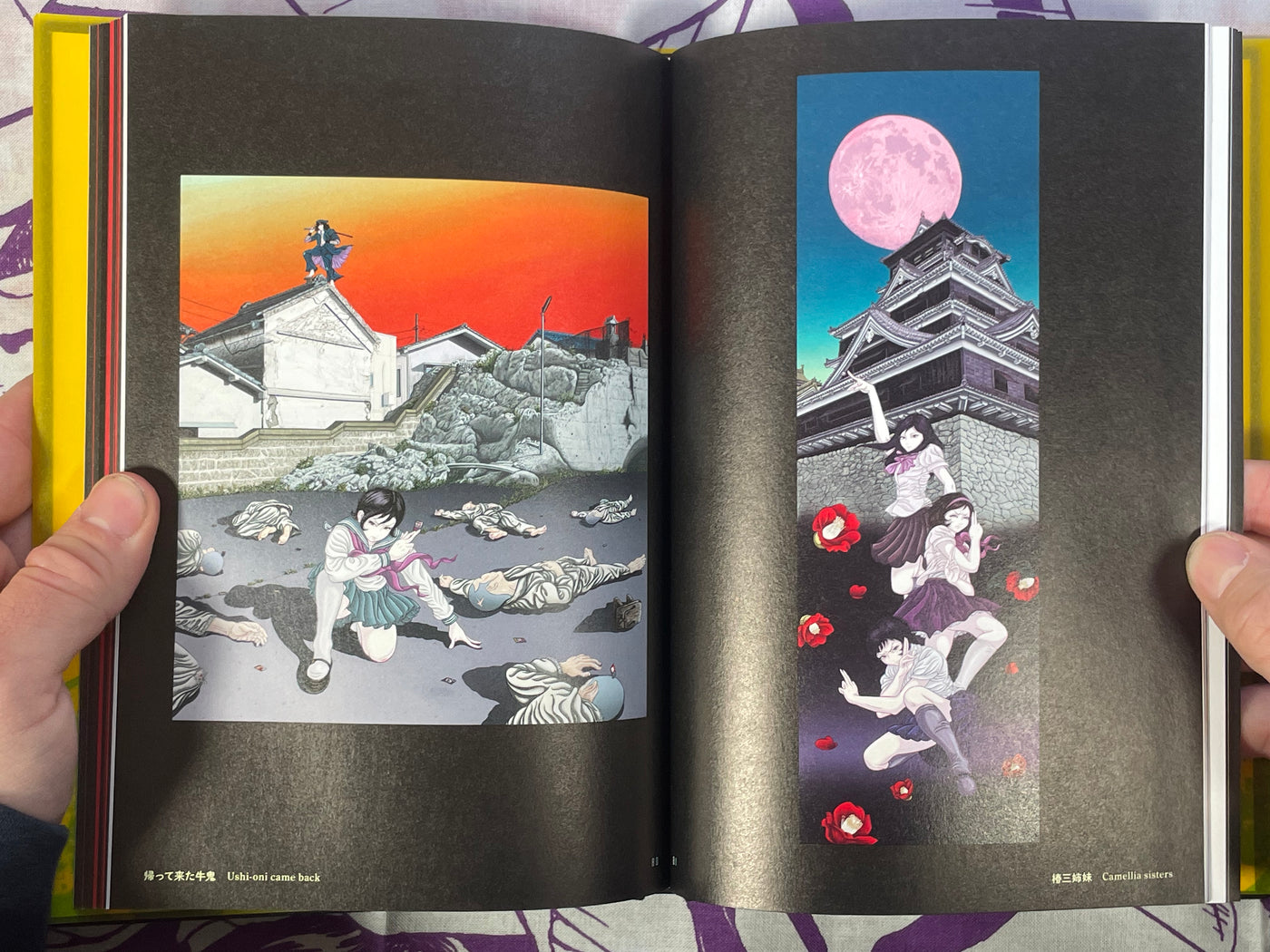 SIGNED - RAKUEN  Hardcover + Slipcover + Postcard by Yuji Moriguchi