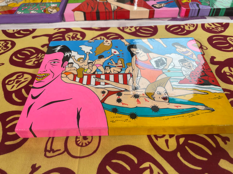 Koichi Matsuda Original Art "Beach Party" (2024)