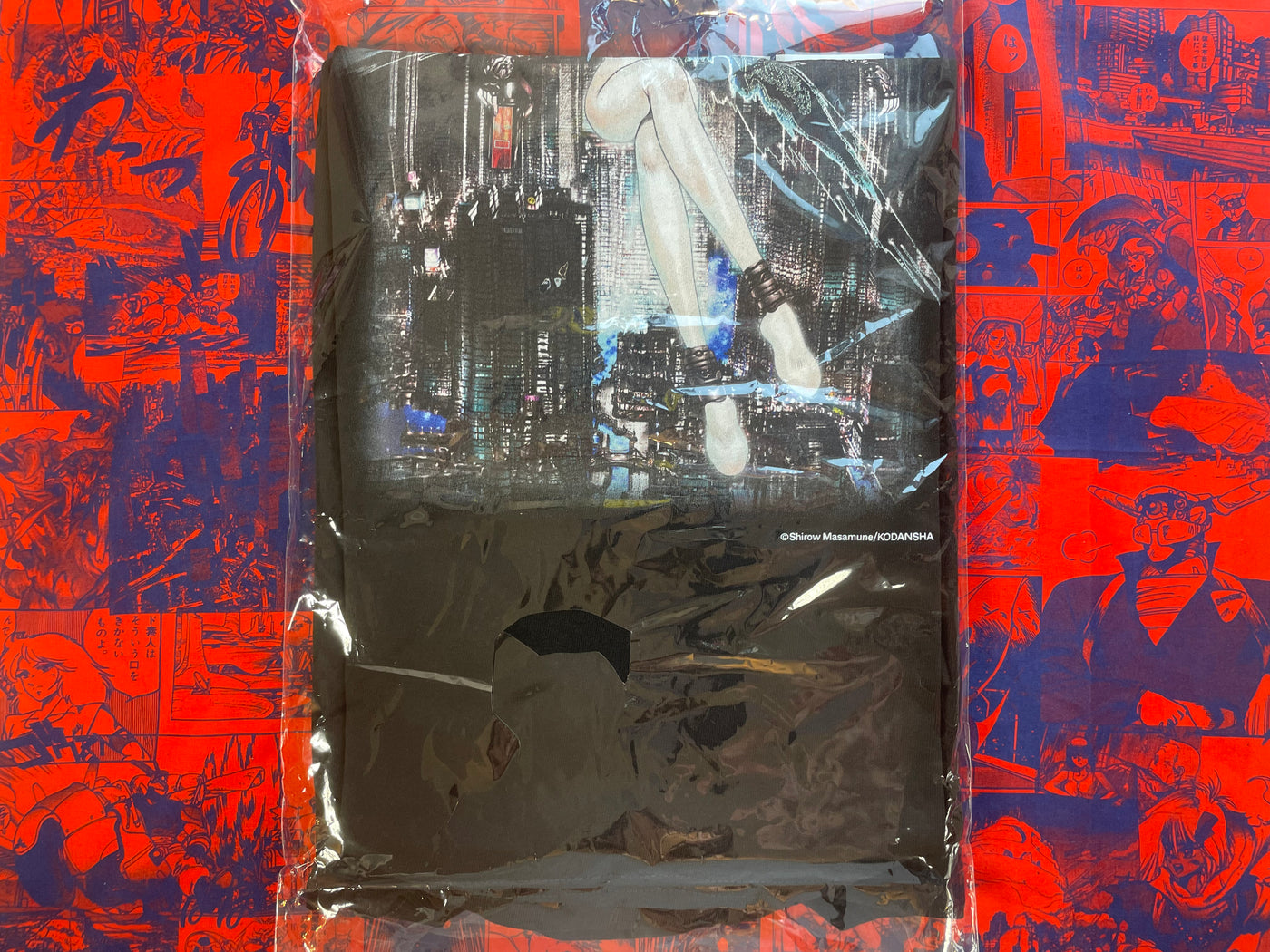 Ghost in the Shell Long Sleeve Black T-Shirt B - XL