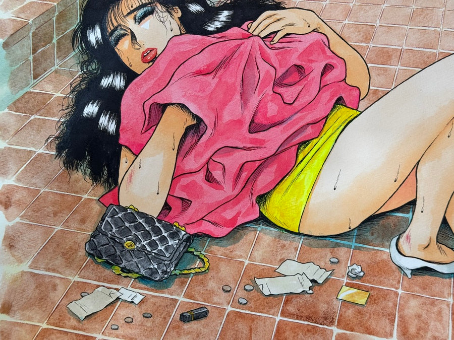Adabana Bloom Original Art “Snack Bar Girl"