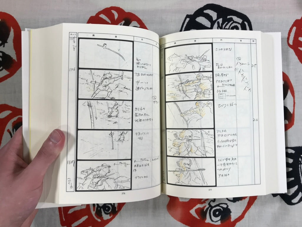 Princess Mononoke Storyboards by Ghibli / Hayao Miyazaki (2001)