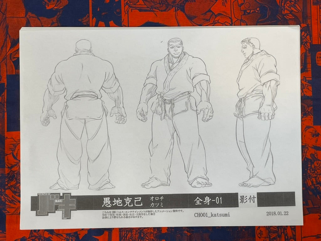 Baki Settei Shiryoshi Set (32 Pages) (Photocopies)