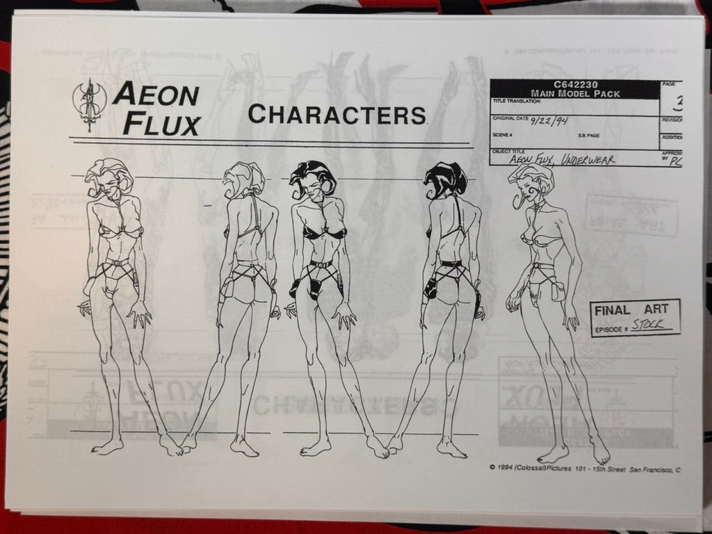Aeon Flux Settei Animation Guides by Peter Chung (1991)-thumbmail-6