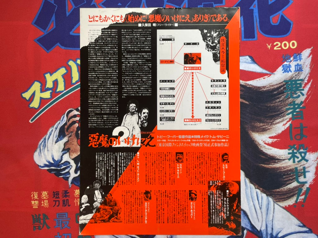 Texas Chainsaw Massacre Part 2 Exclusive Promo Material for Japanese Media - Oversized (1986)-thumbmail-2