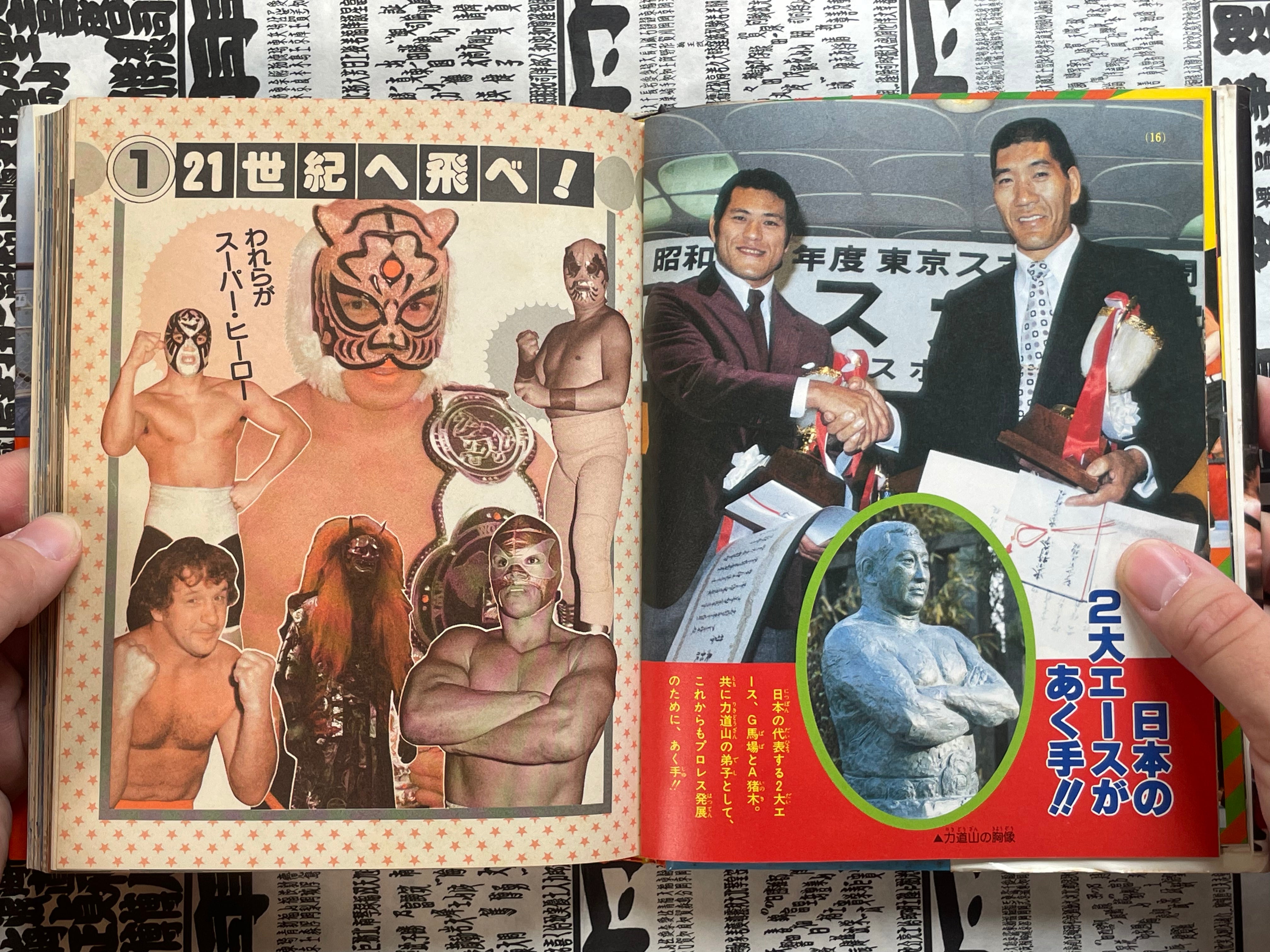 Let's Fight Pro Wrestling Picture Book by Shogakukan (1987)-thumbmail-6