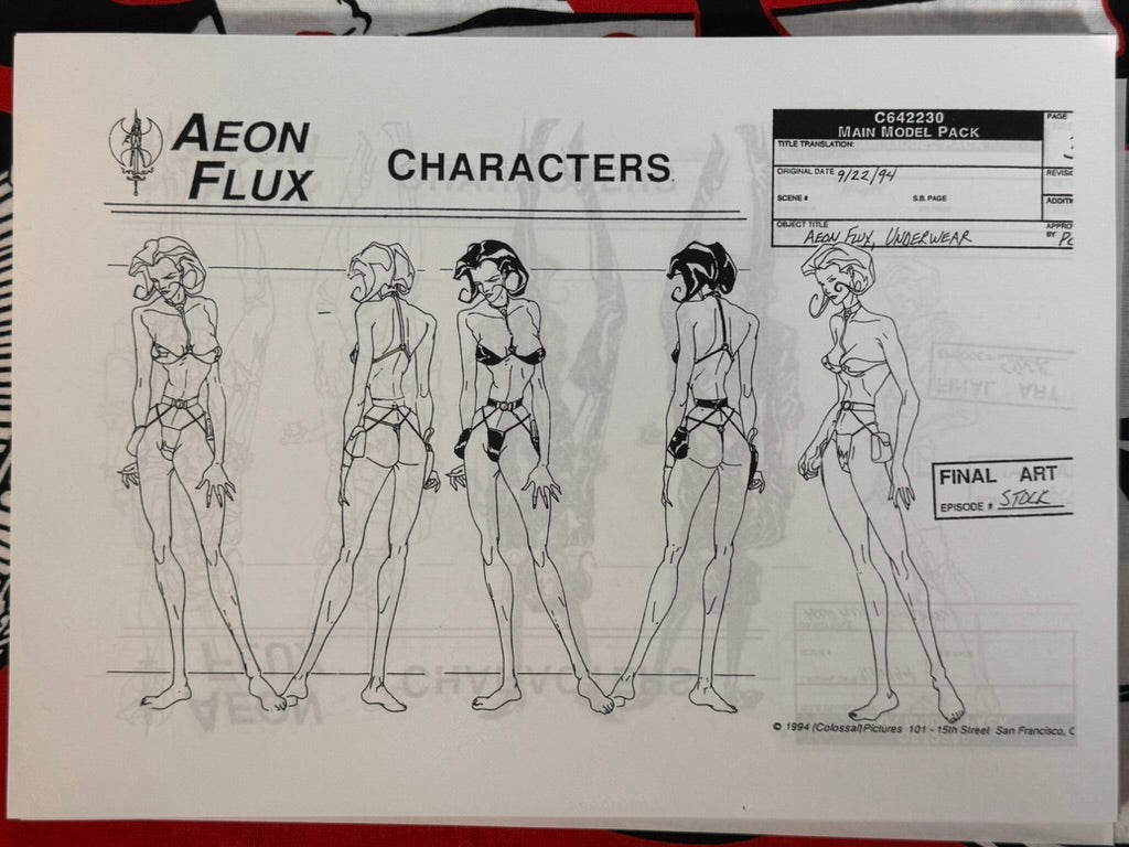 Aeon Flux Settei Animation Guides by Peter Chung (1991)-thumbmail-2