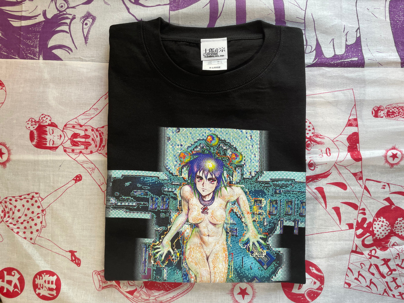 Ghost in the Shell Long Sleeve Black T-Shirt C - M
