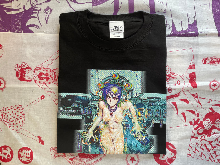 Ghost in the Shell Long Sleeve Black T-Shirt C - M