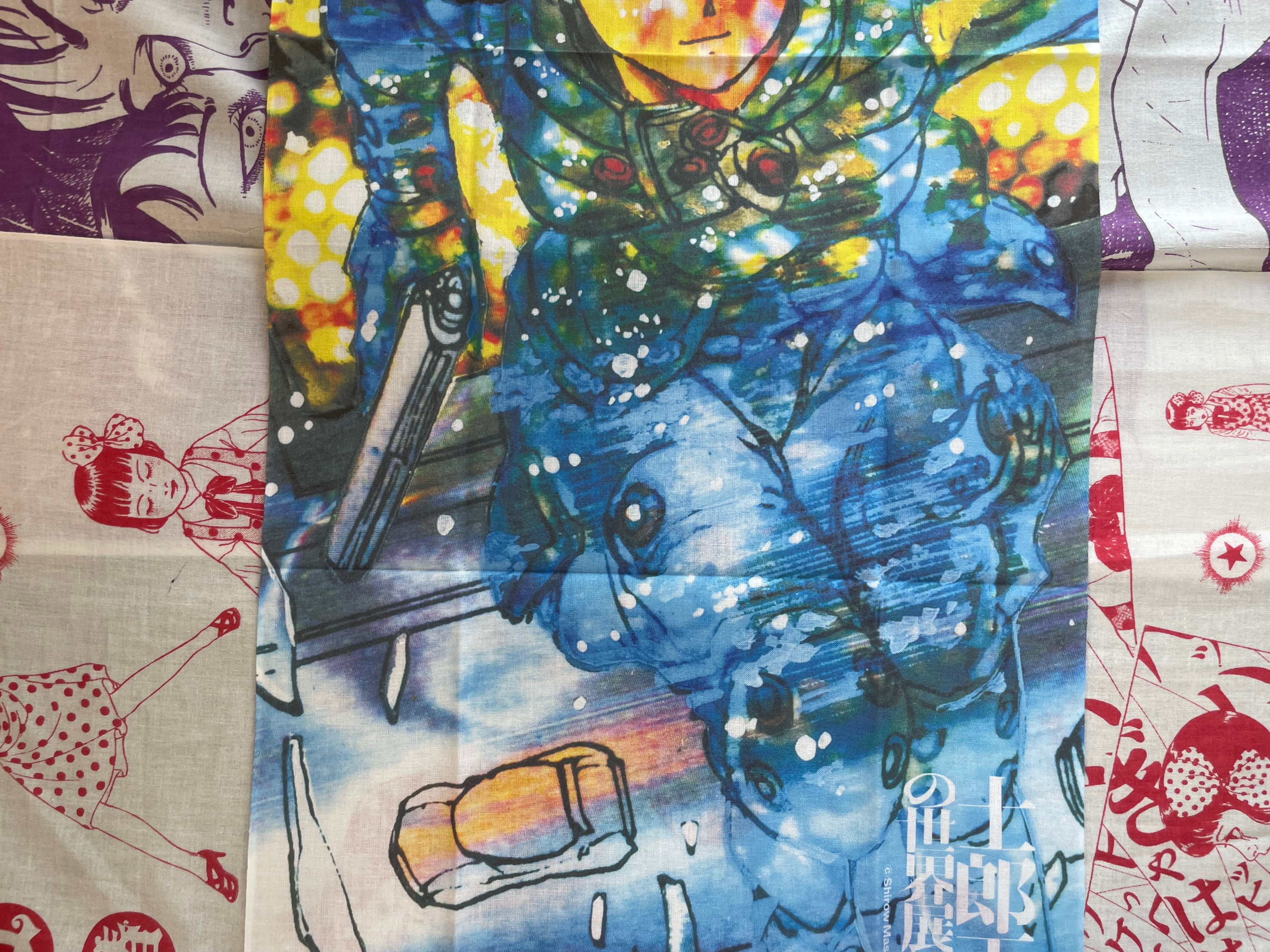 Shirow Masamune Exhibition Ghost in the Shell D Tenugui/Decorative Tapestry