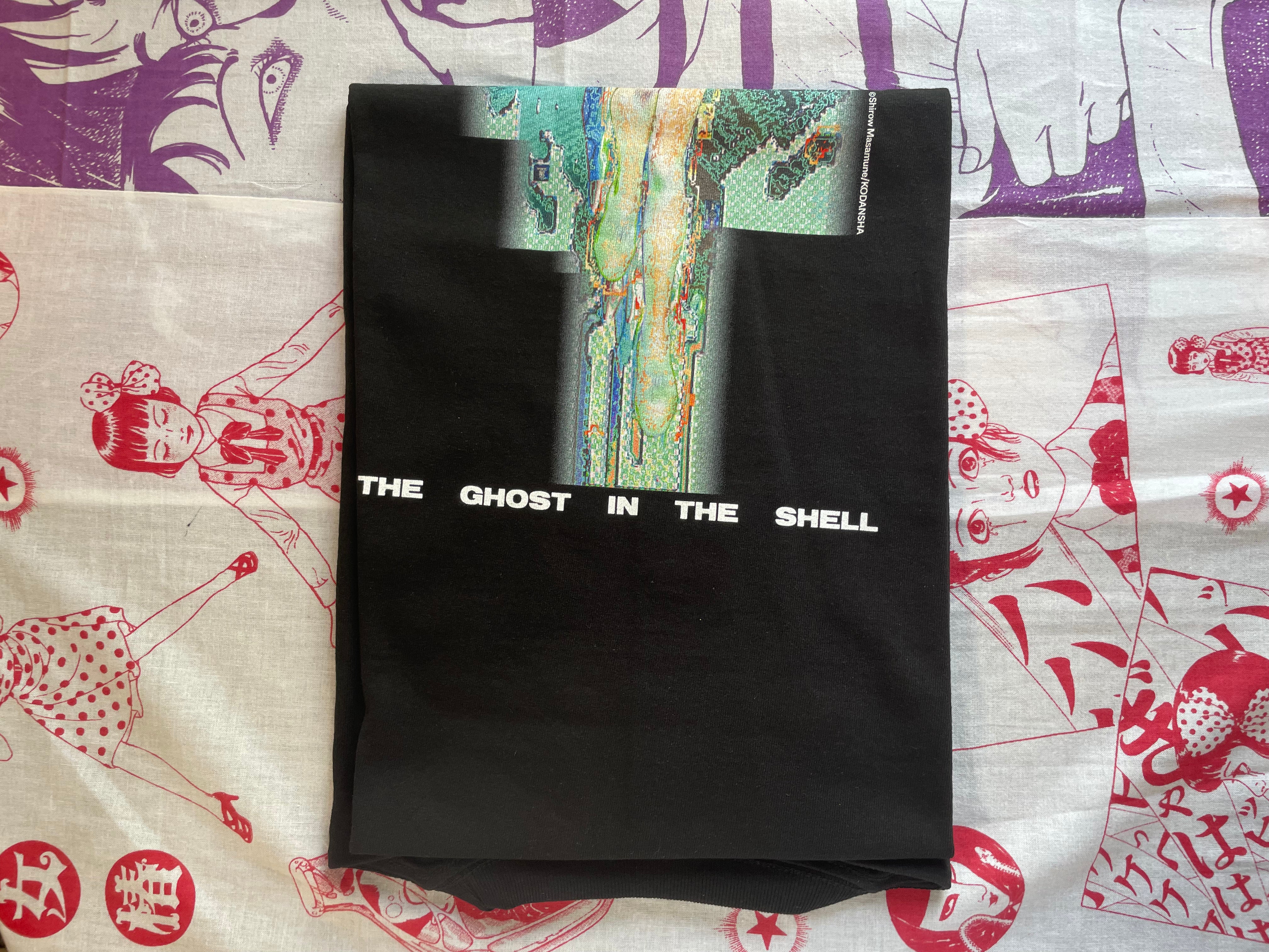 Ghost in the Shell Long Sleeve Black T-Shirt C - M