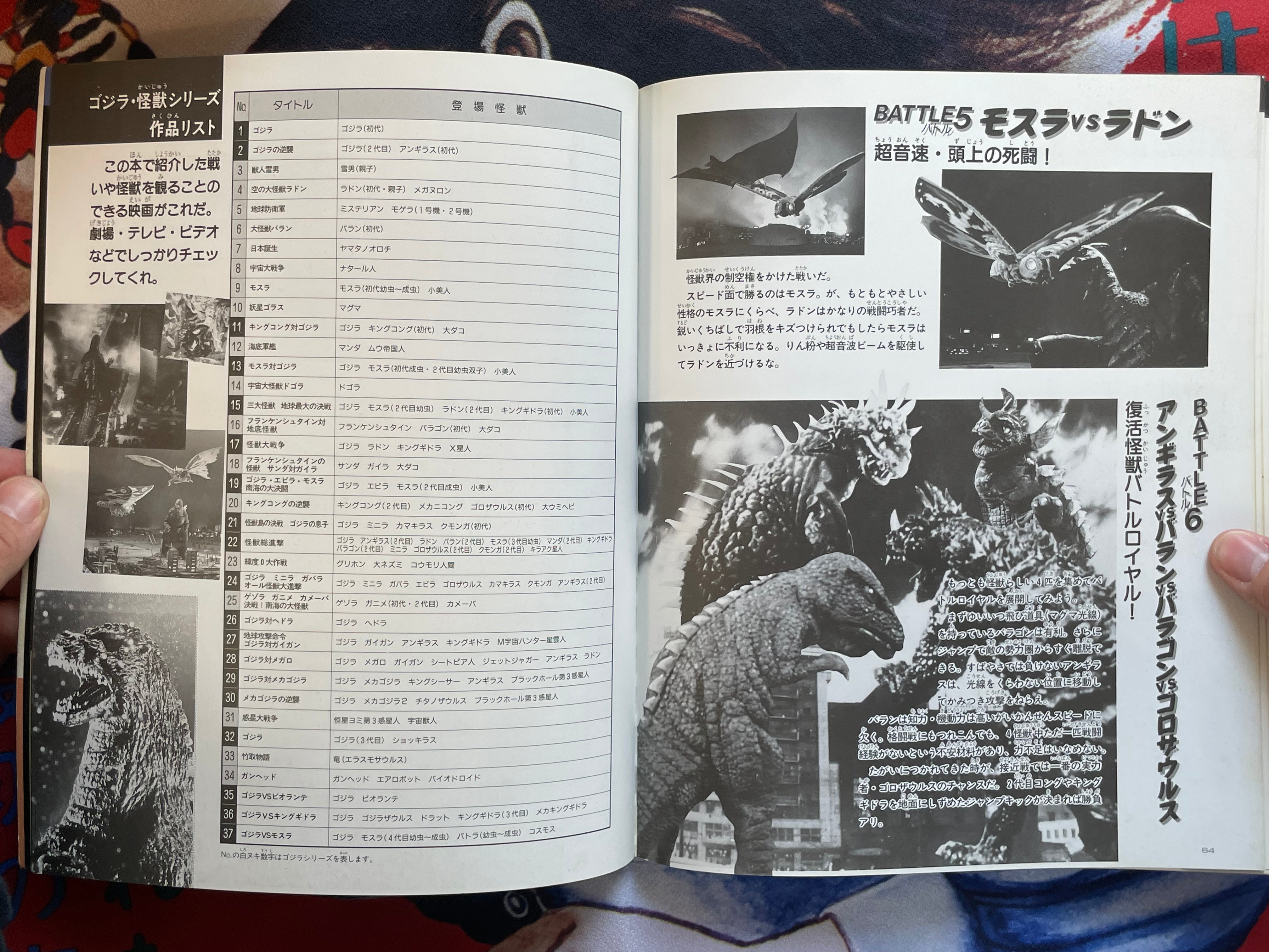 Godzilla Fierce Battle Super Guide Book by Uchusen Extra Edition Ultra Books (1992)-thumbmail-14