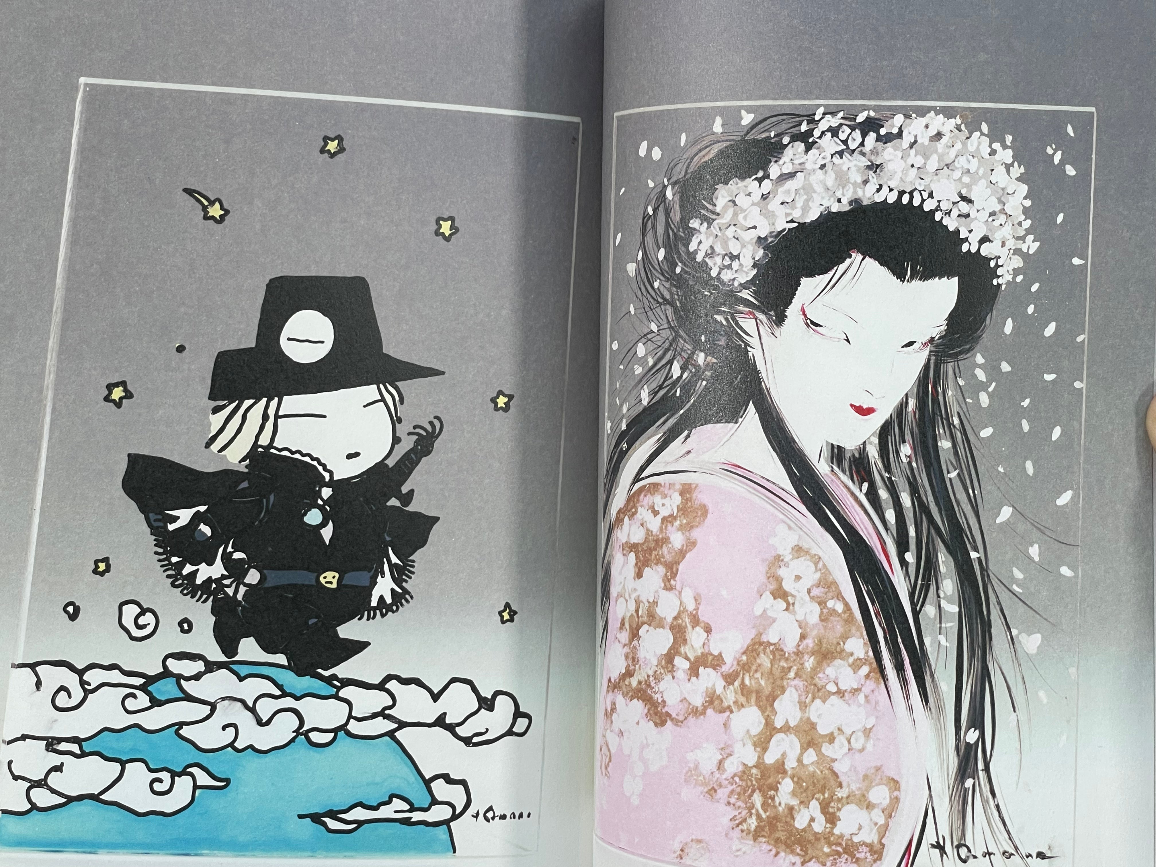 Collected Paintings of Amano's World Exhibition Catalog w Collected Paintings of Amano's World Exhibition Catalog w