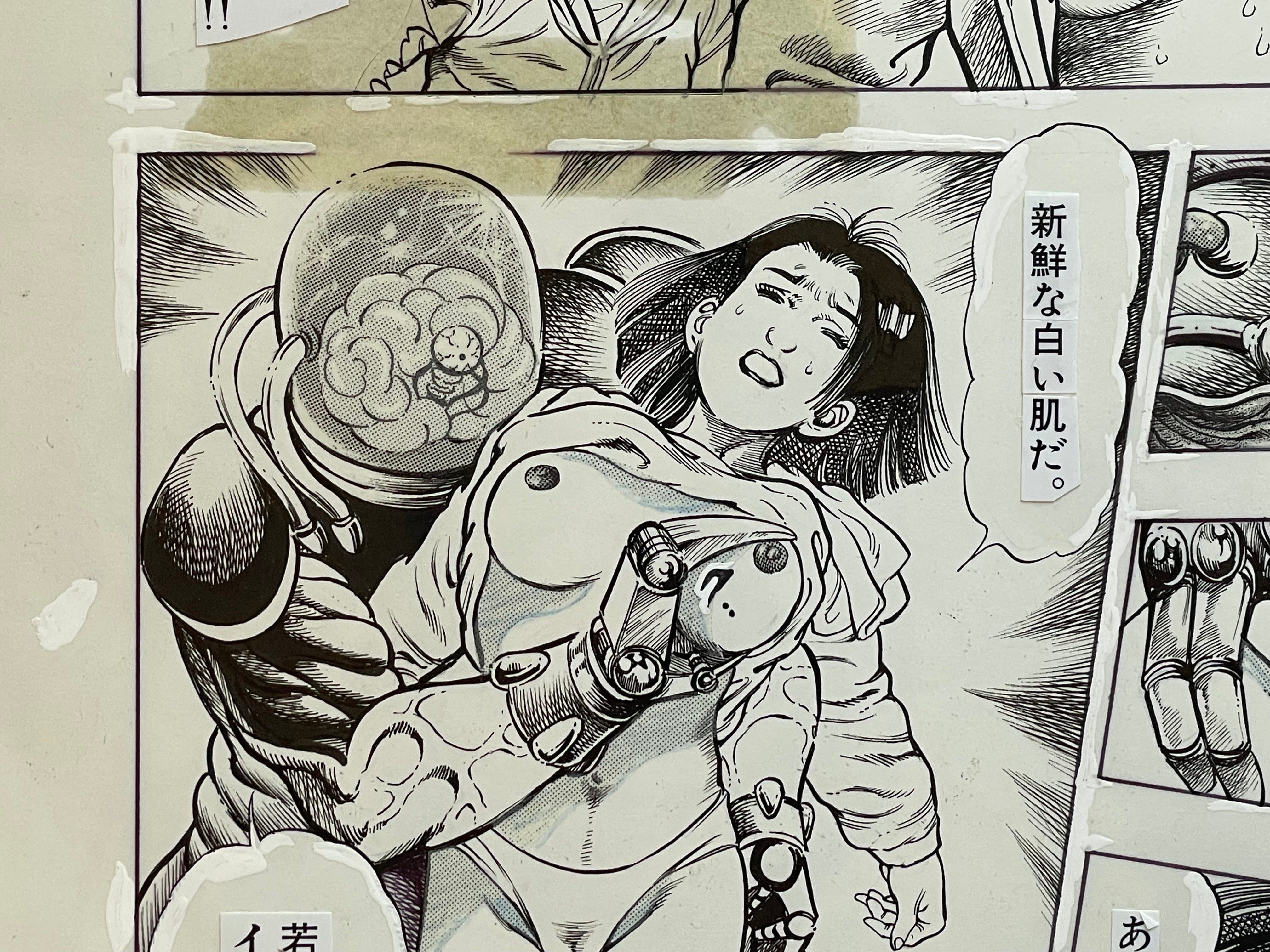 SIGNED Toshio Maeda's "La Blue Girl" Genga Page 2-thumbmail-5