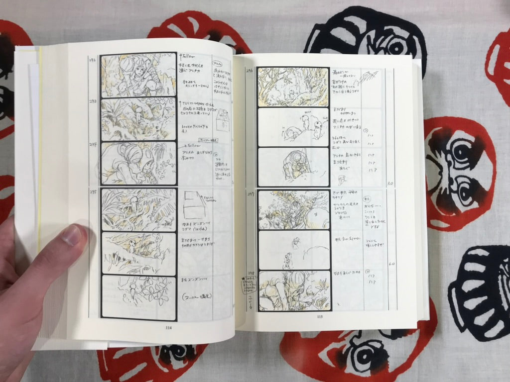 Princess Mononoke Storyboards by Ghibli / Hayao Miyazaki (2001)