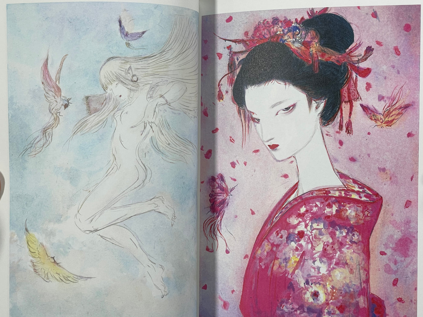 Collected Paintings of Amano's World Exhibition Catalog w/ slipcover