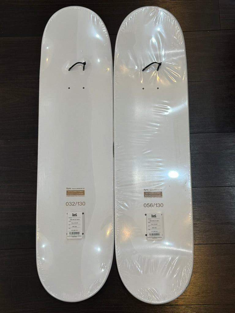 Otomo Katsuhiro Domu Skateboards (32/130 & 56/130) by Katsuhiro Otomo X Kosuke Kawamura X MEDICOM
