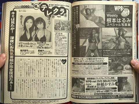 Weekly Playboy Magazine: MEGUMI cover (2/2003)