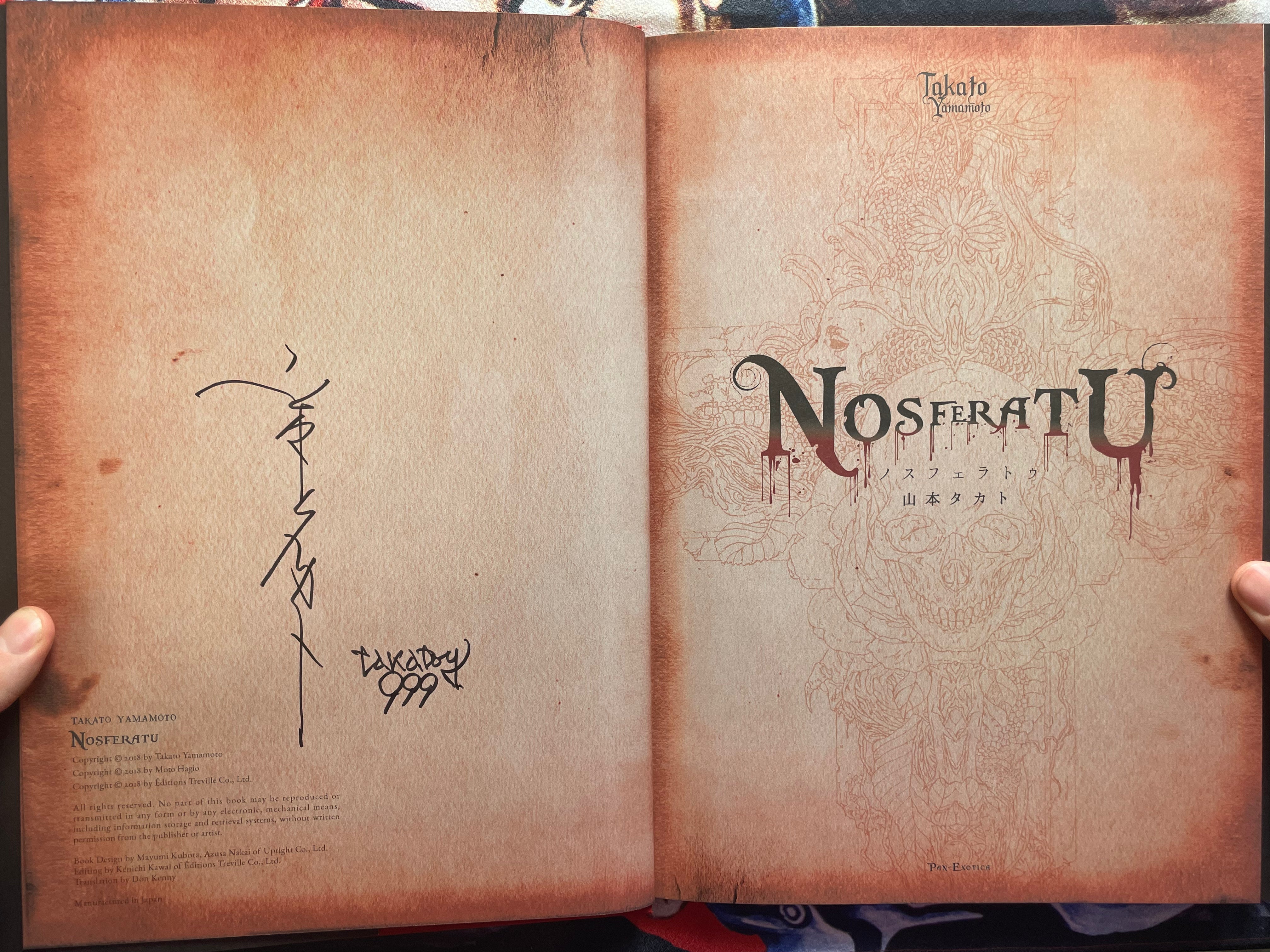 SIGNED Nosferatu - Hardcover by Yamamoto Takato (2018)