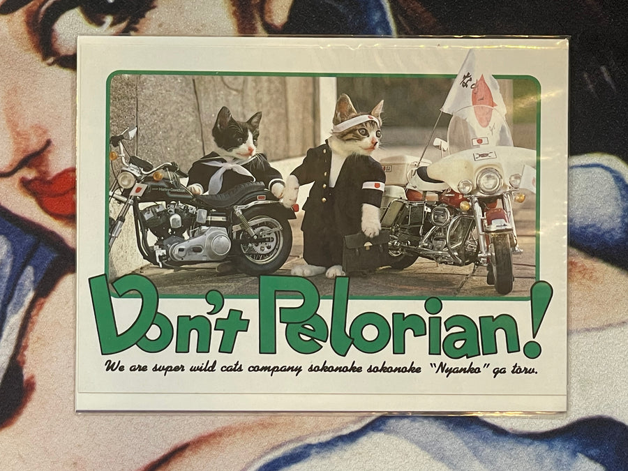 Don't Pelorian! Namennayo Cat Postcard #1