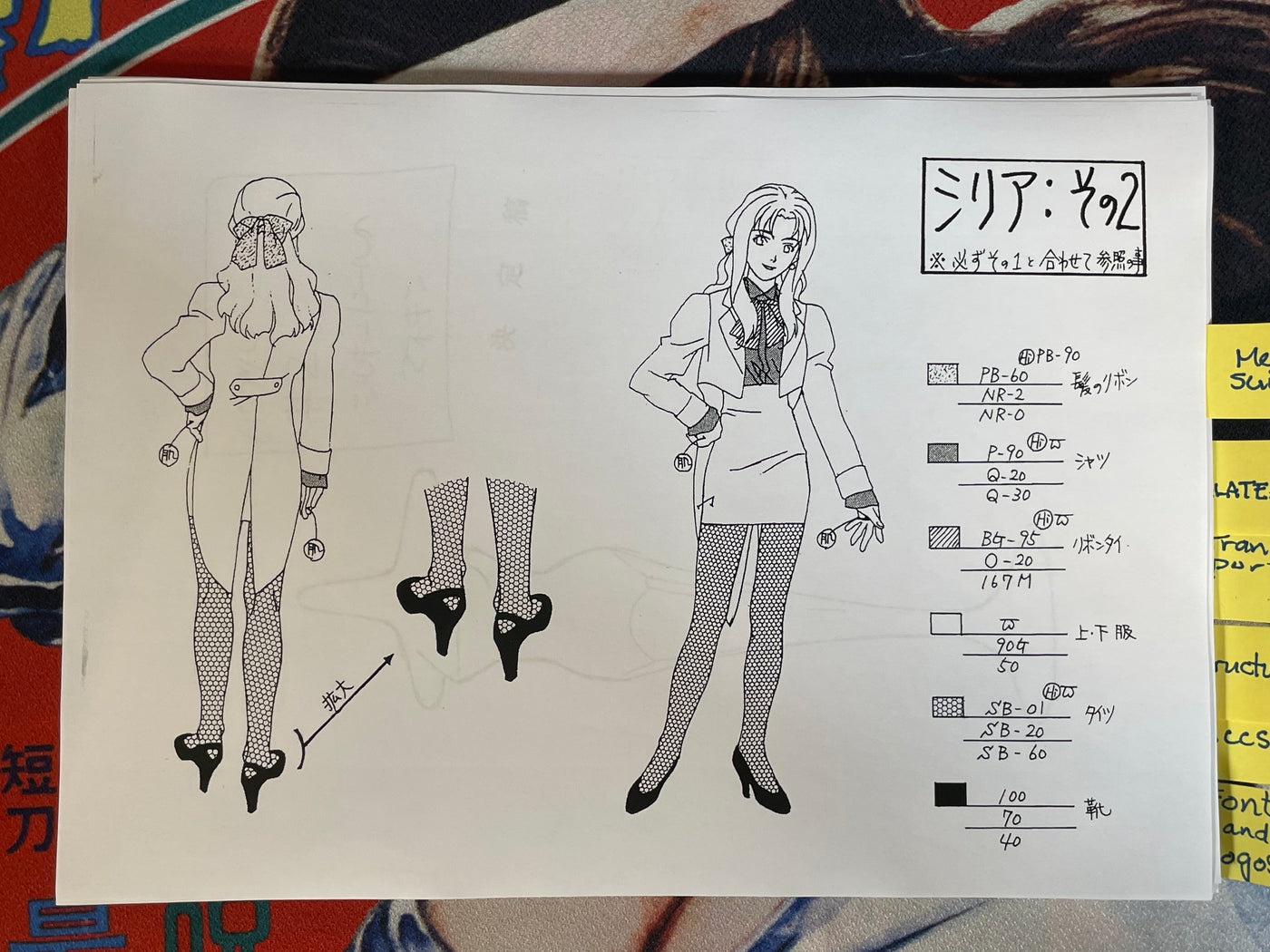 Bubblegum Crisis Tokyo 2040 Settei Shiryoshi Set of (62 Double-Sided Photocopies)