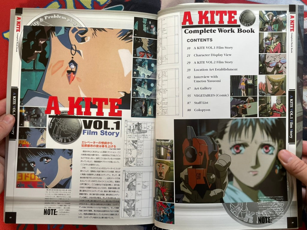 A Kite Complete Work Book w/ Fold-out Poster by Plaza Mook (1999)
