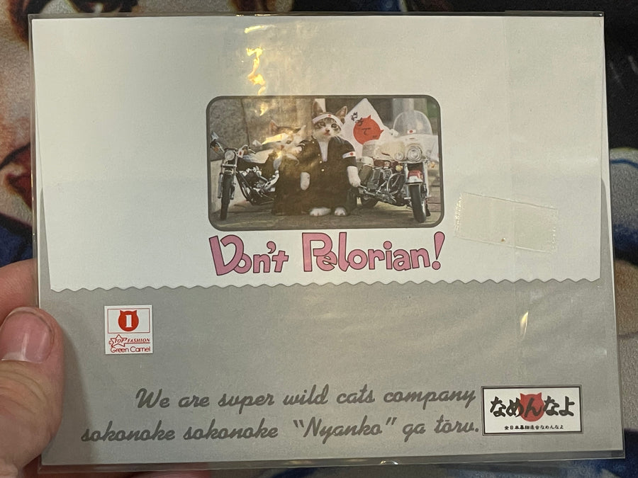 Don't Pelorian! Namennayo Cat Postcard #4