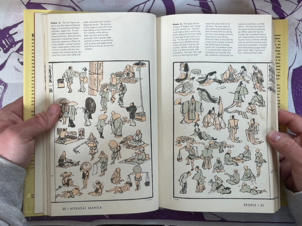 The Hokusai Sketch-Books - hardcover + slipcover by James A. Michener (1958)