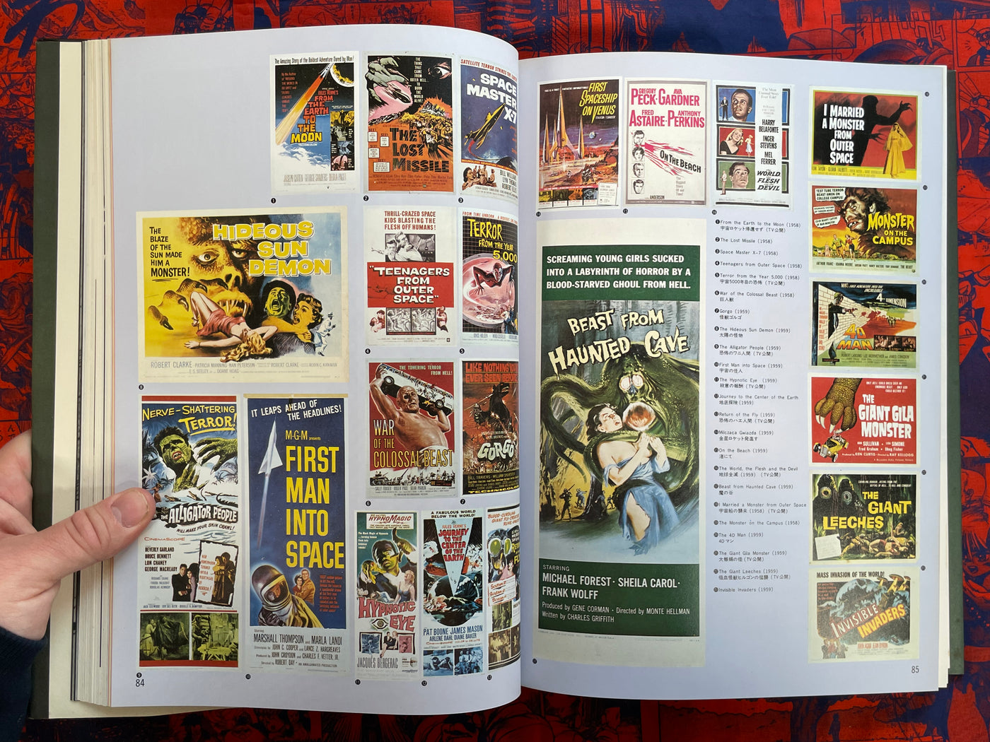 A Pictorial History of SF Films - Slipcover + Hardcover by Shinji Nakako (1980)