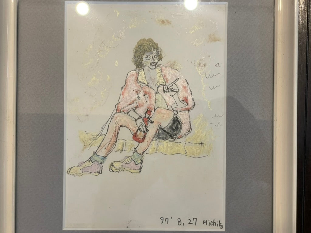 FRAMED ART Sitting Woman by Michiko (1997/8/27)-thumbmail-2