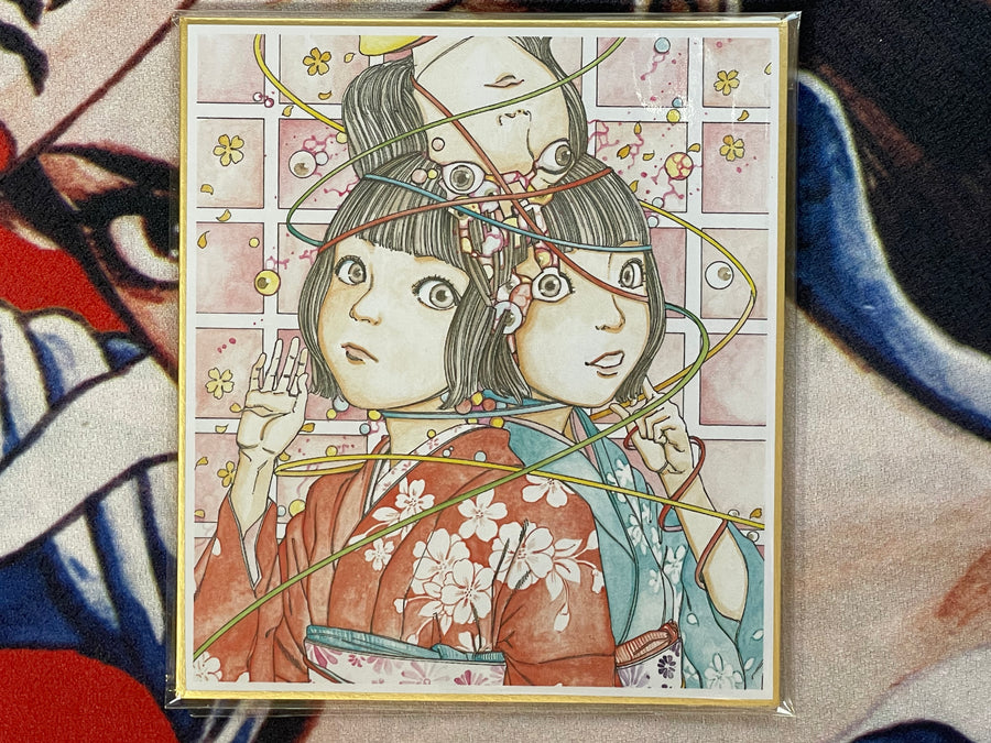 Triplets - Shintaro Kago Printed Mini Shikishi Art Board (2024)