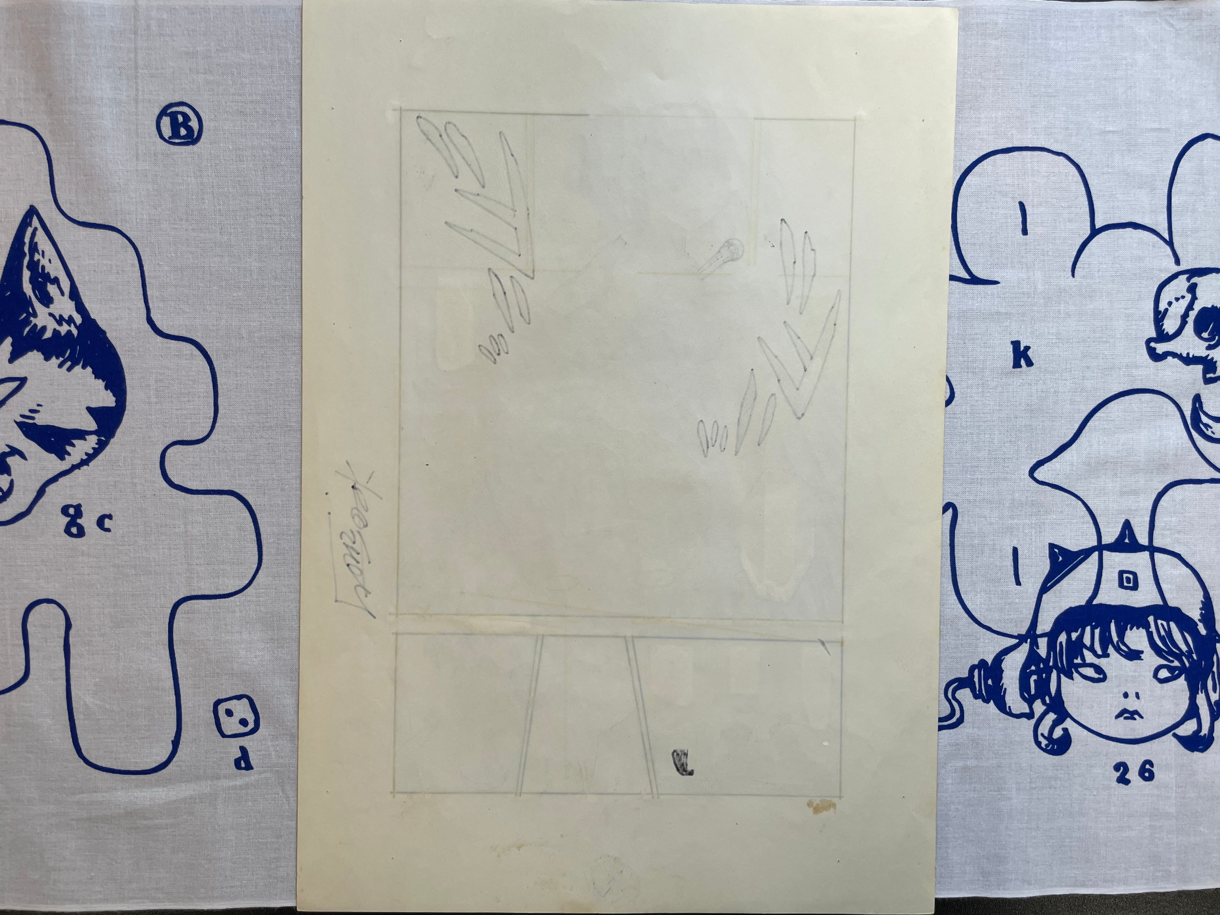 SIGNED Toshio Maeda's "La Blue Girl" Genga Page 1-thumbmail-7