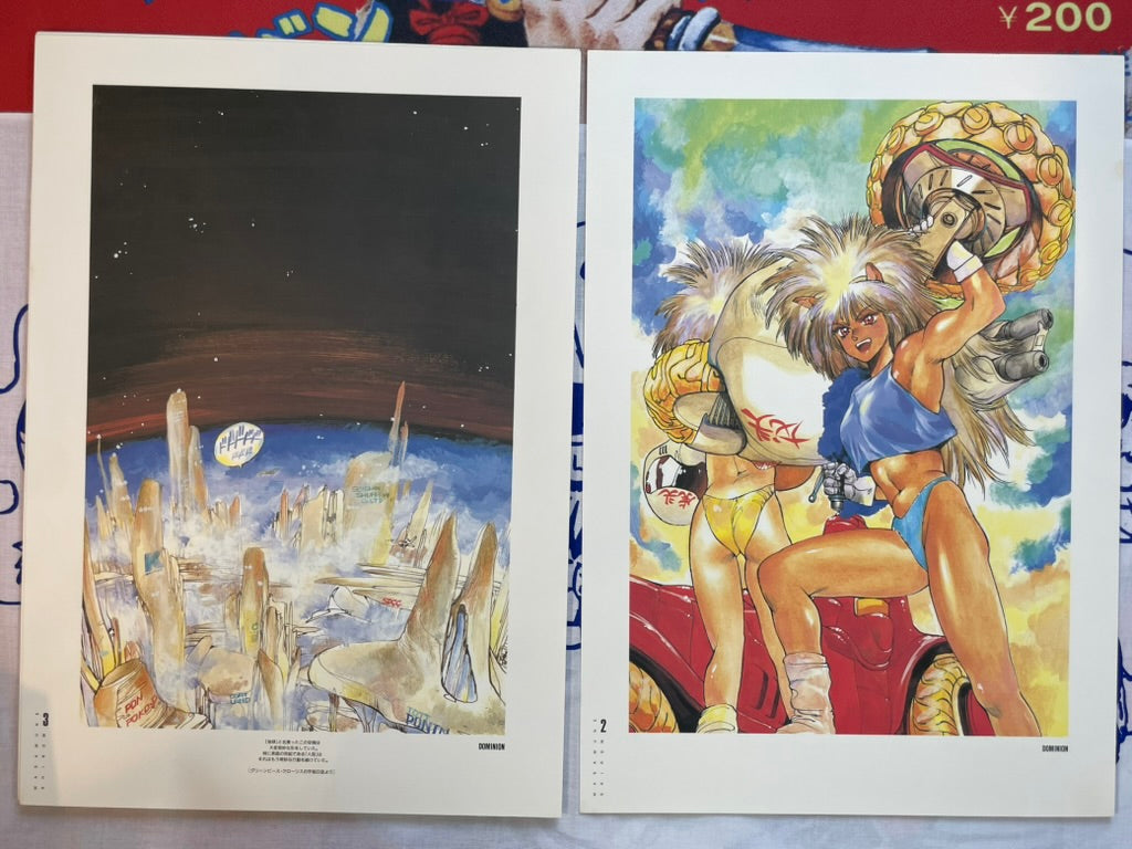 Dominion Club Reproduction Art Set by Shirow Masamune (1987)-thumbmail-4