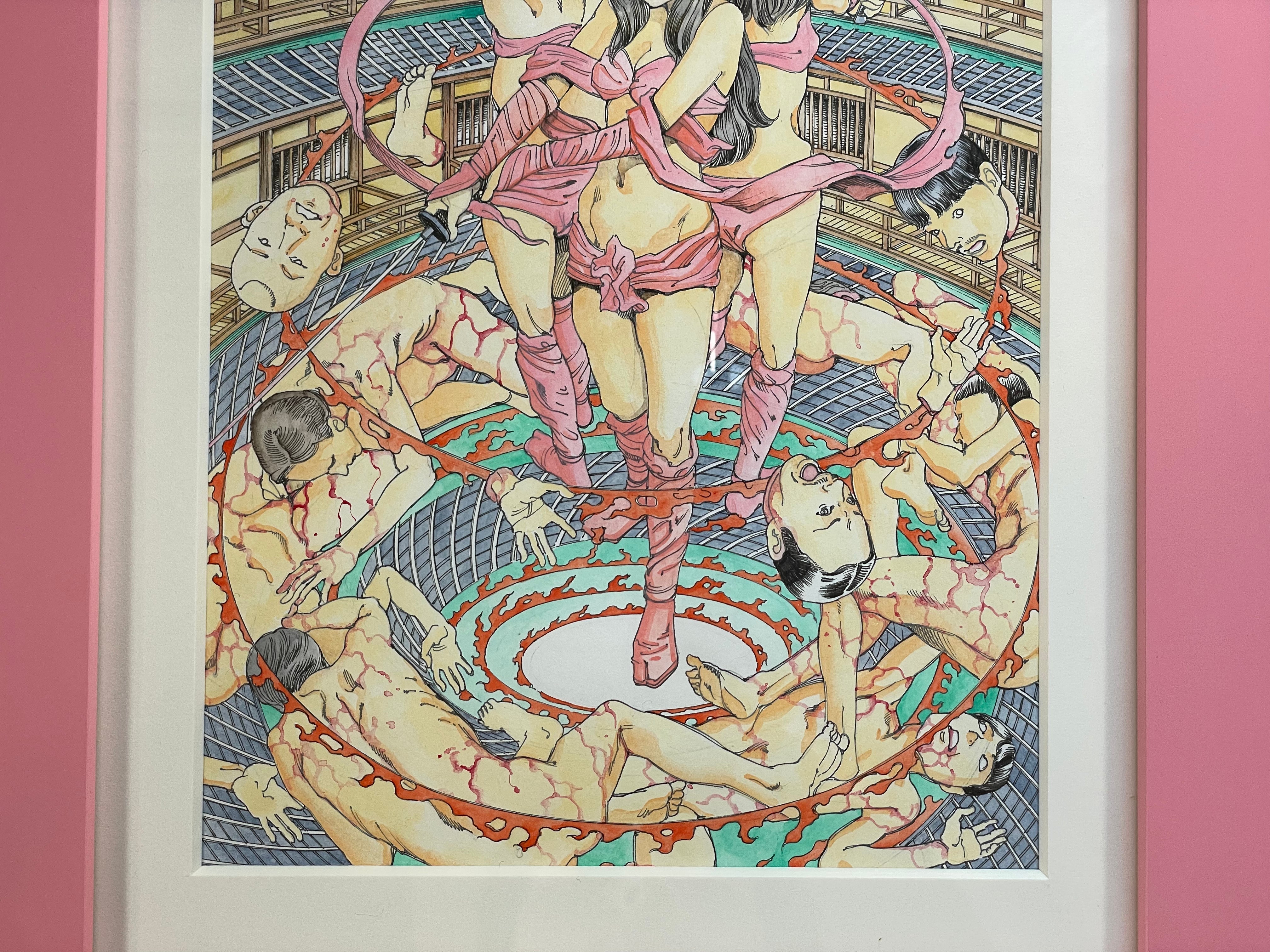 SIGNED Kago Shintaro Female Ninja Original Art (2025/Cert Of Authenticity)
