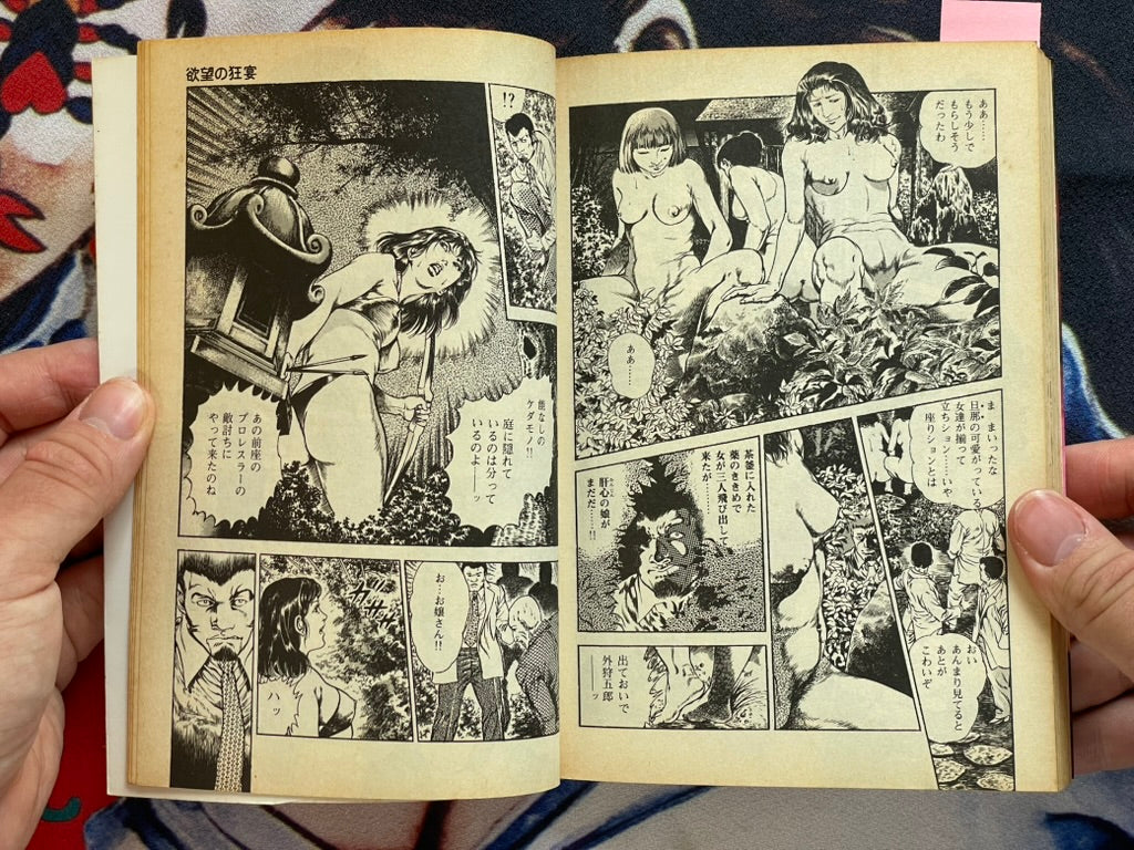 Feast of Desire Genga page w/ Manga Set by Toshio Maeda (1984)-thumbmail-21