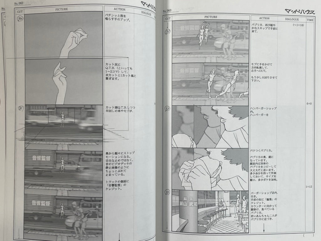 Paprika Storyboards Book (2017) by Satoshi Kon