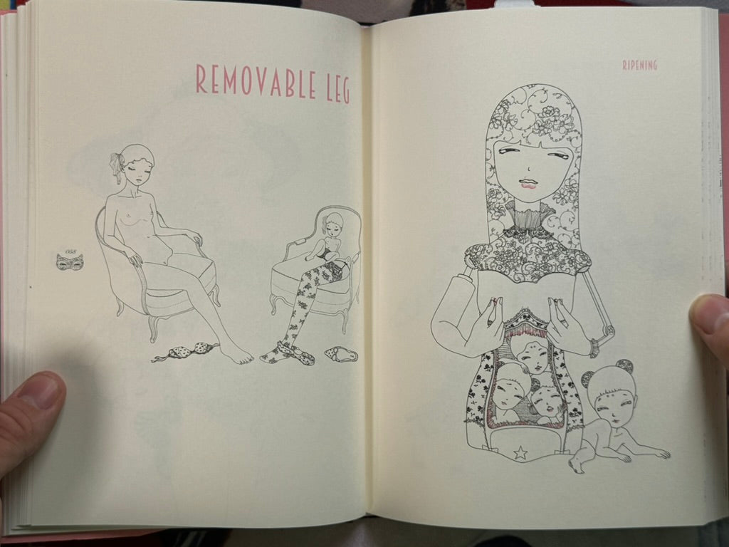 SIGNED - Lady Amputee in Powder Room - Hardcover by Makiko Sugawa (2017)