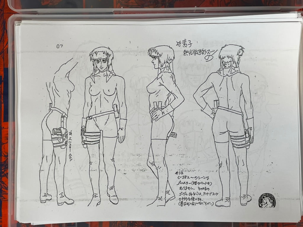 Ghost in the Shell Settei Shiryoshi Set (170 Pages/Photocopies)