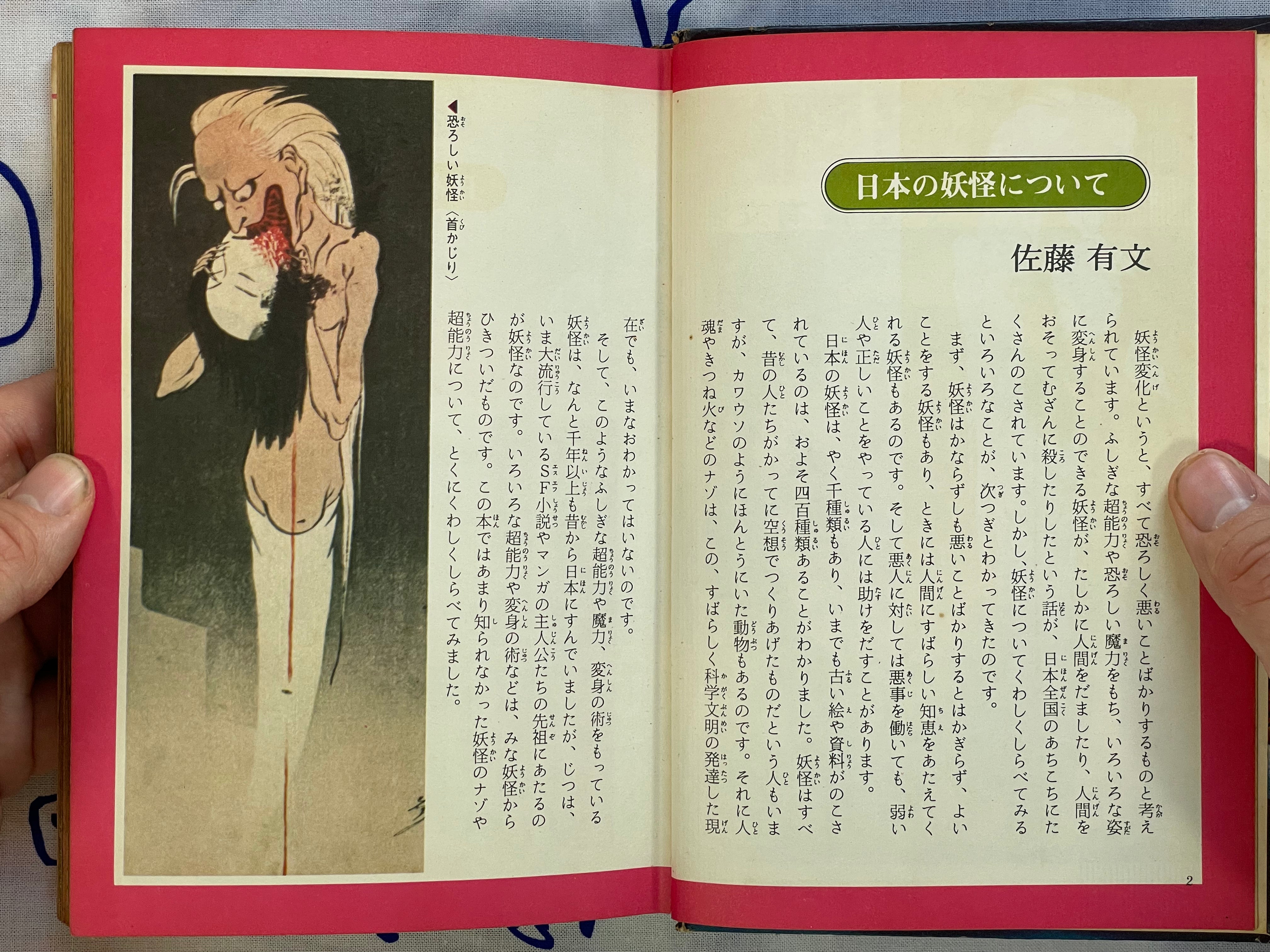 Japan Yokai Pictorial - Hardcover by Sato Arifumi (1972)