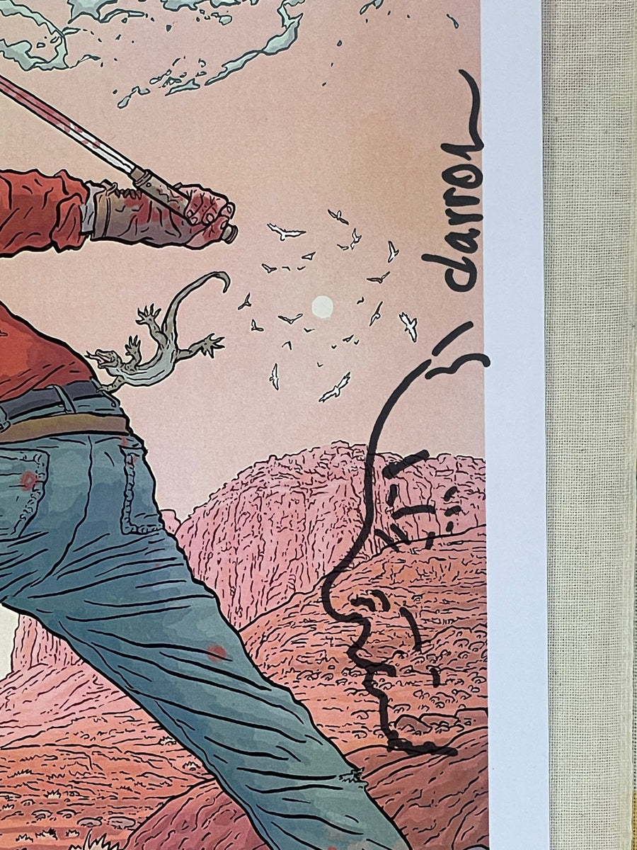 Geof Darrow Shaolin Cowboy SIGNED Print ARMY OF MONSTERS