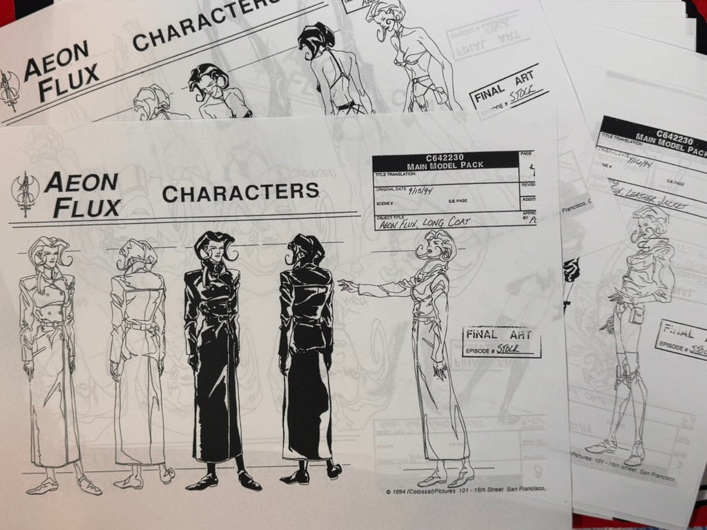 Aeon Flux Settei Animation Guides by Peter Chung (1991)-thumbmail-1