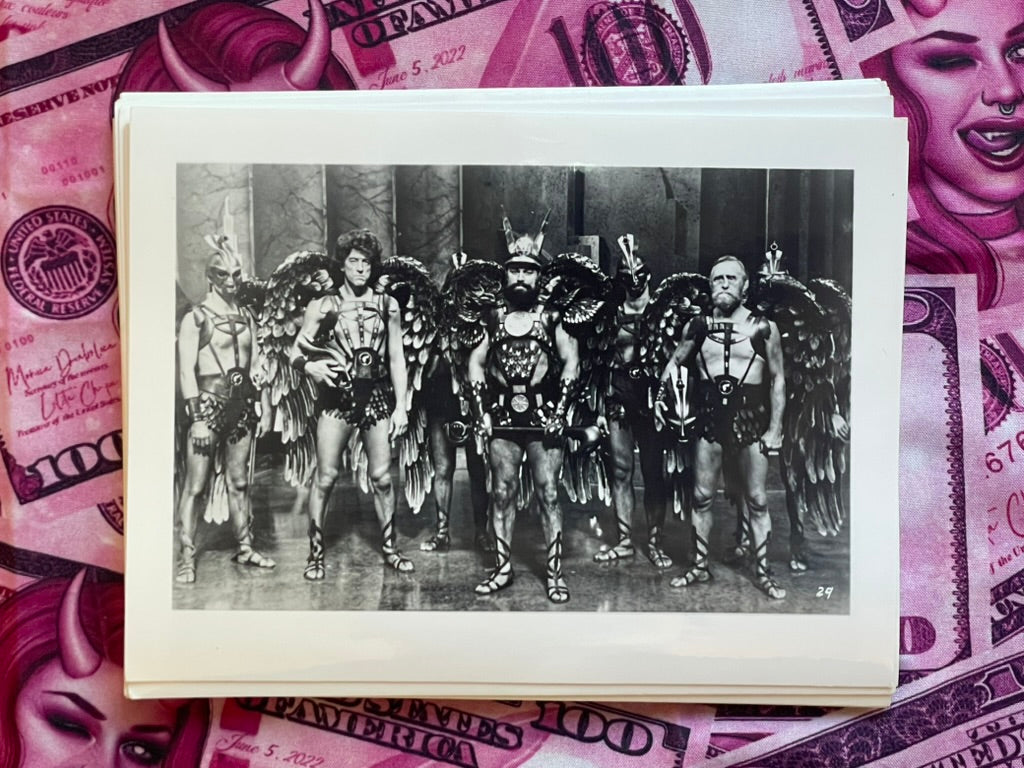 Flash Gordon Movie Poster w/ Off Cut Photo Print Set