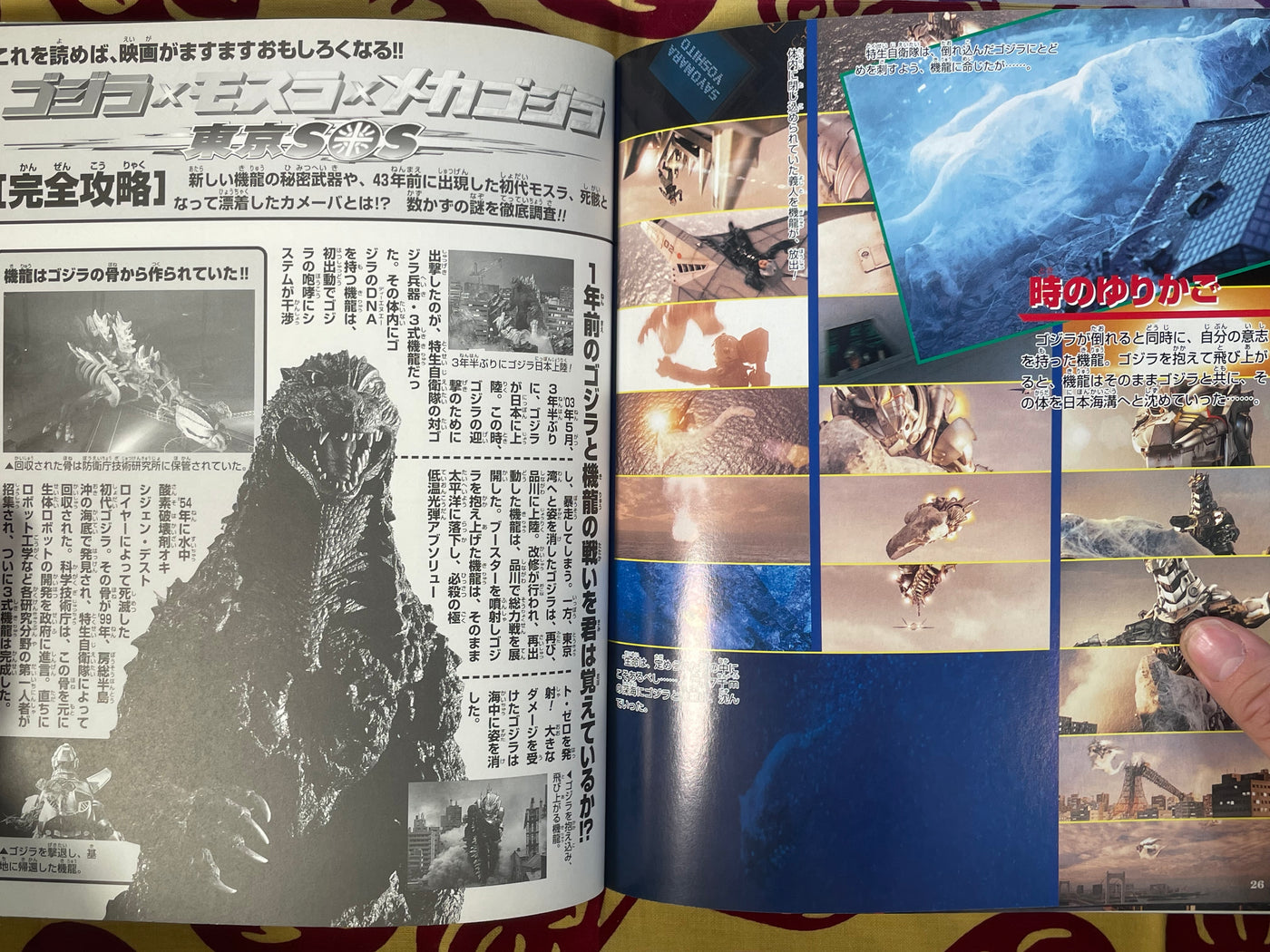 Godzilla x Mothra x Mecha Godzilla Tokyo SOS Super Collection by Terebi-kun Deluxe (2003)