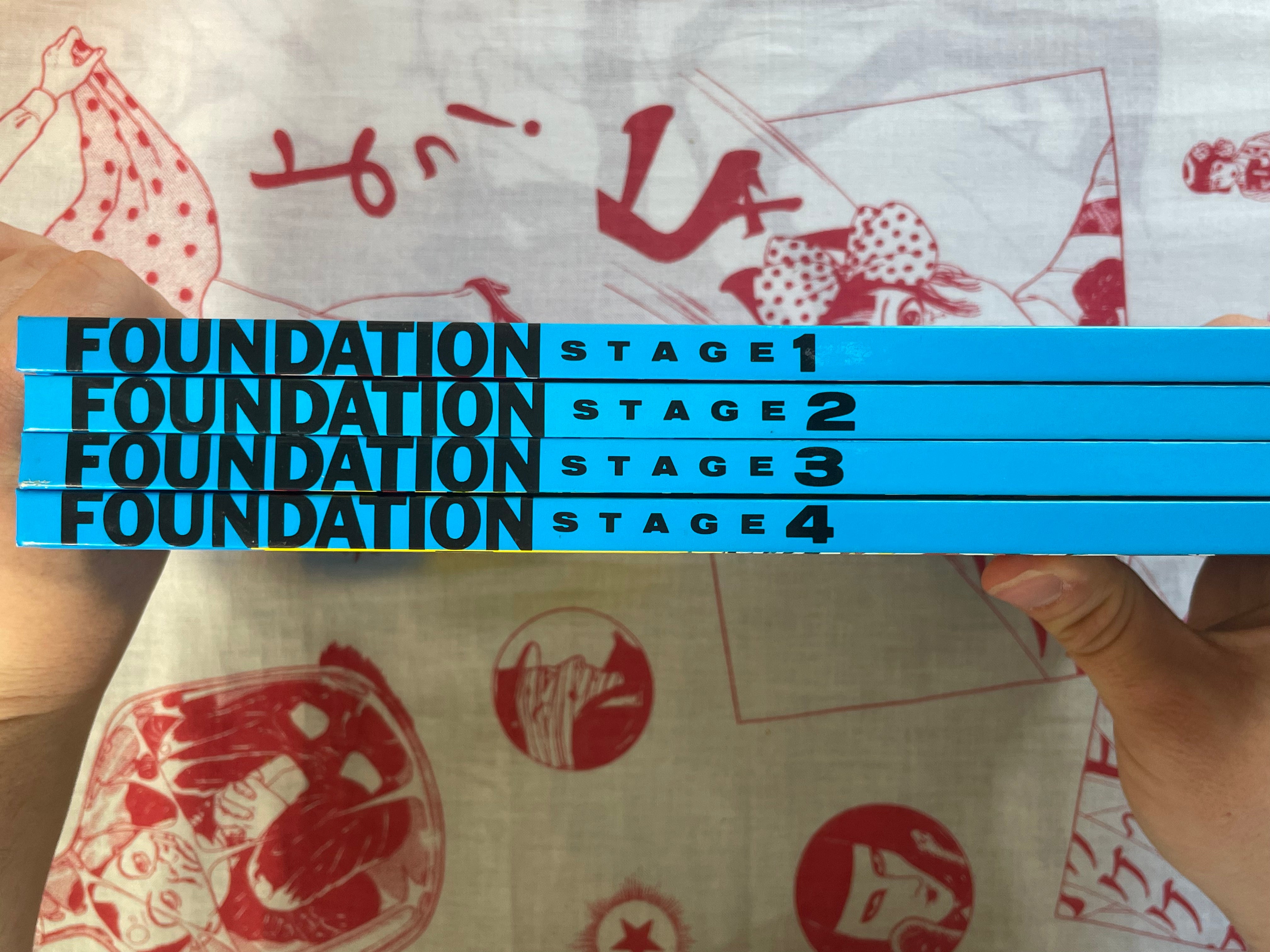 ACT Foundation English 1-4 Complete Set w/Hideru Tsuchiya Cover Art, Art by Kintaro Takahashi and Yoshio Fujiwara (1982)
