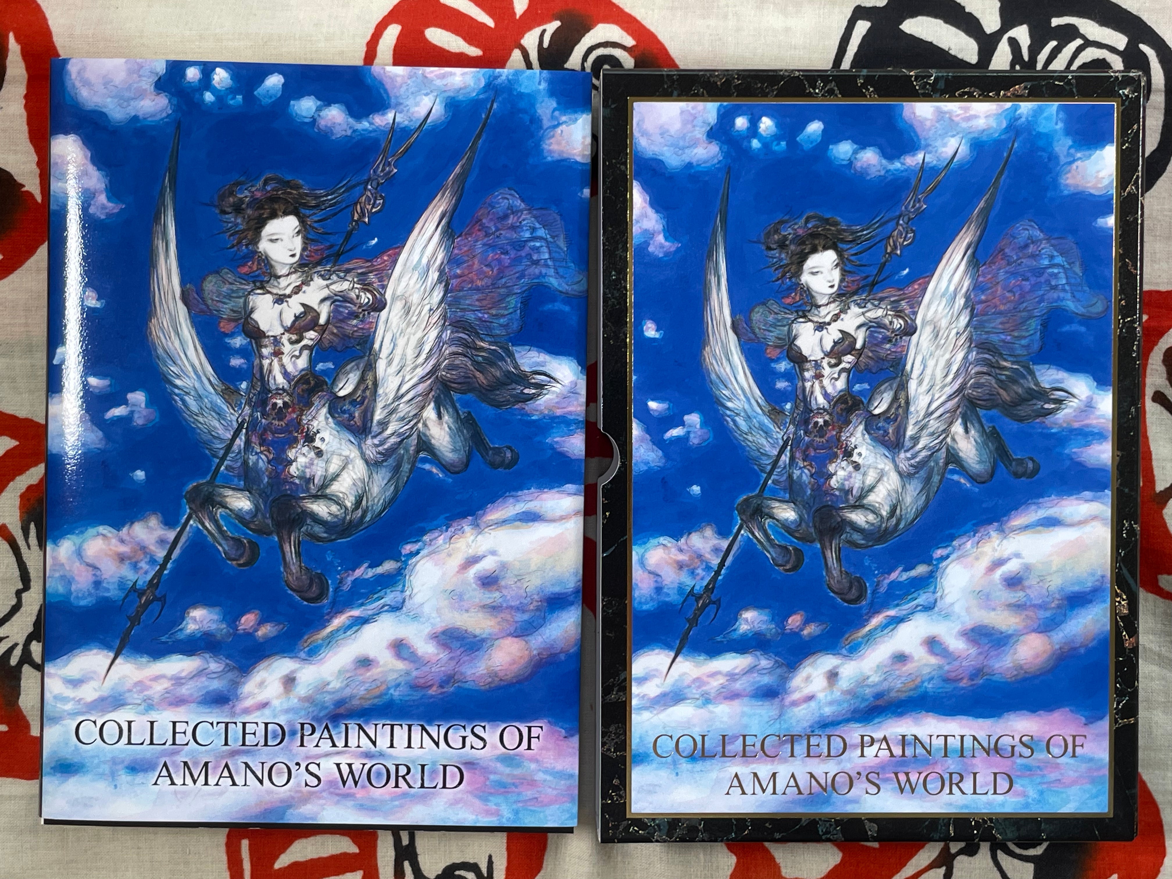 Collected Paintings of Amano's World Exhibition Catalog w/ slipcover