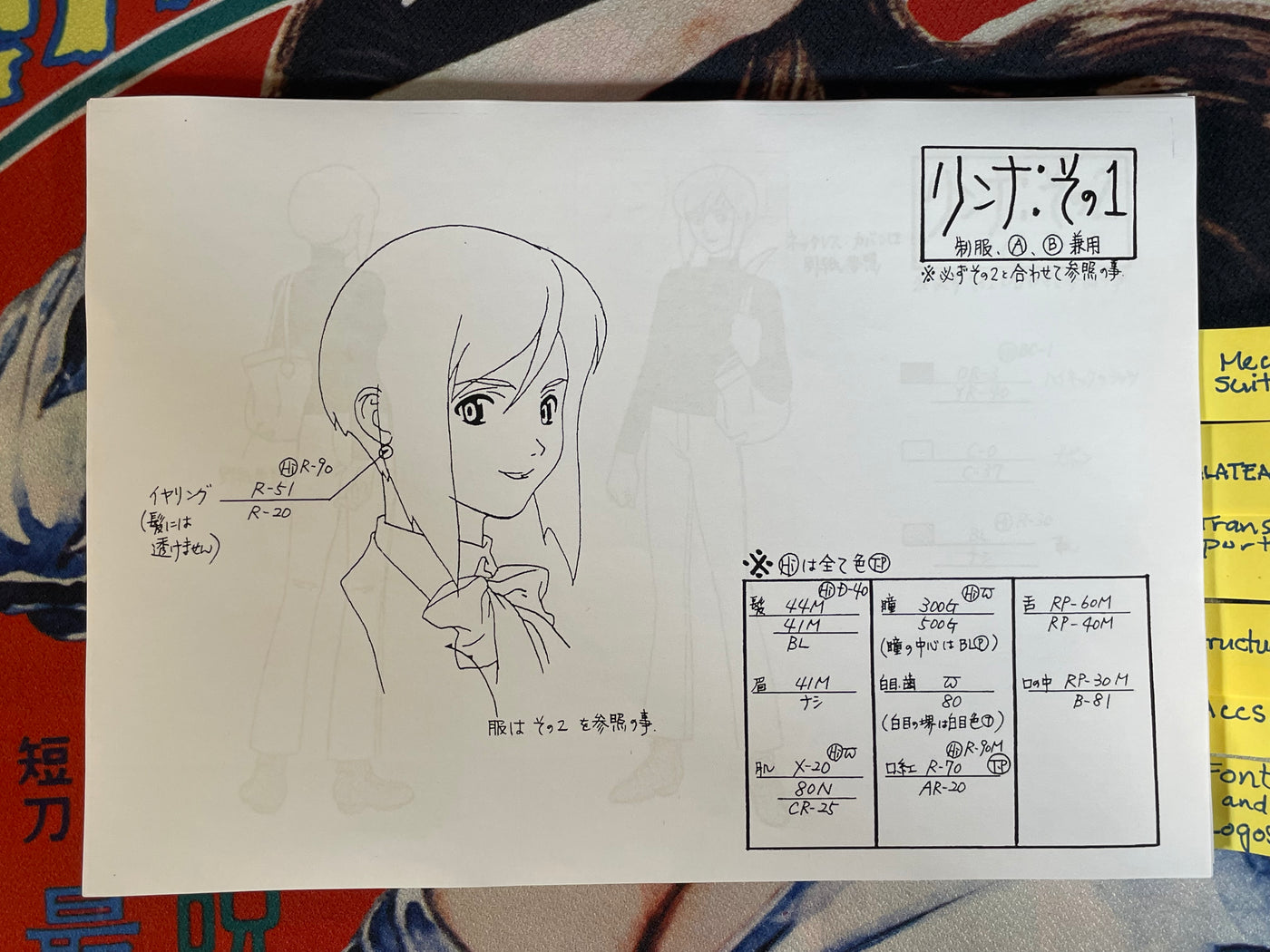 Bubblegum Crisis Tokyo 2040 Settei Shiryoshi Set of (62 Double-Sided Photocopies)