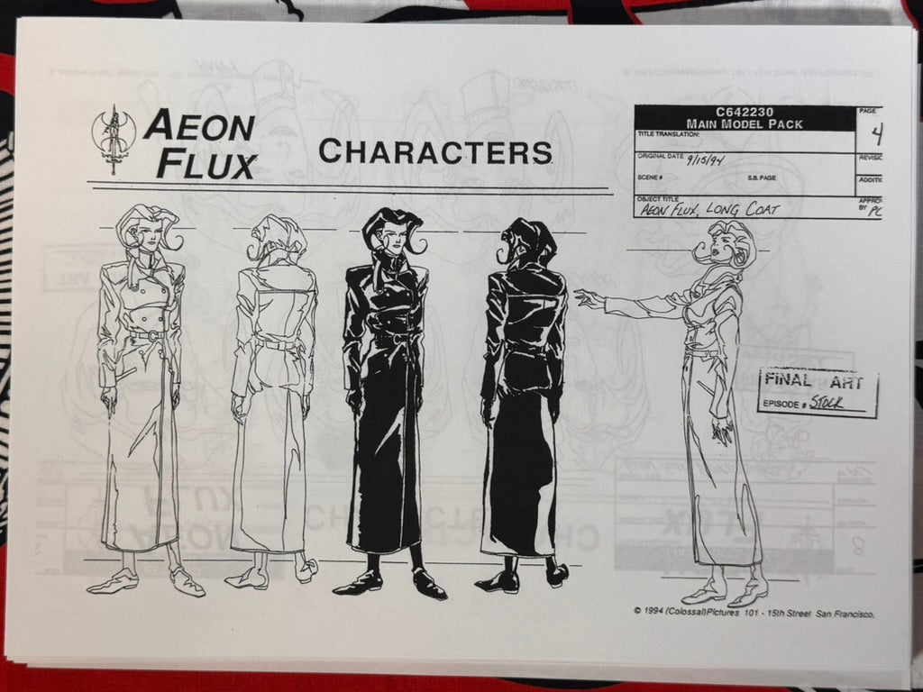 Aeon Flux Settei Animation Guides by Peter Chung (1991)-thumbmail-5