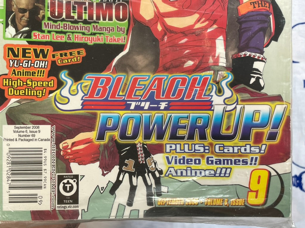 VIZ Shonen Jump September 2008, Vol. 6 UNOPENED w/Card Feat. 8 Manga! Naruto, Bleach, Slam Dunk, One Piece and MORE! (2008/9)