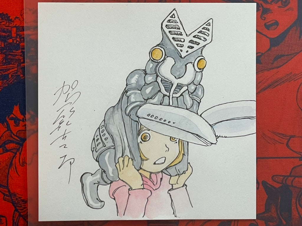 Kago Shintaro Mini Color Original Art "Baltan Girl" (11cm X 11cm / 2026)