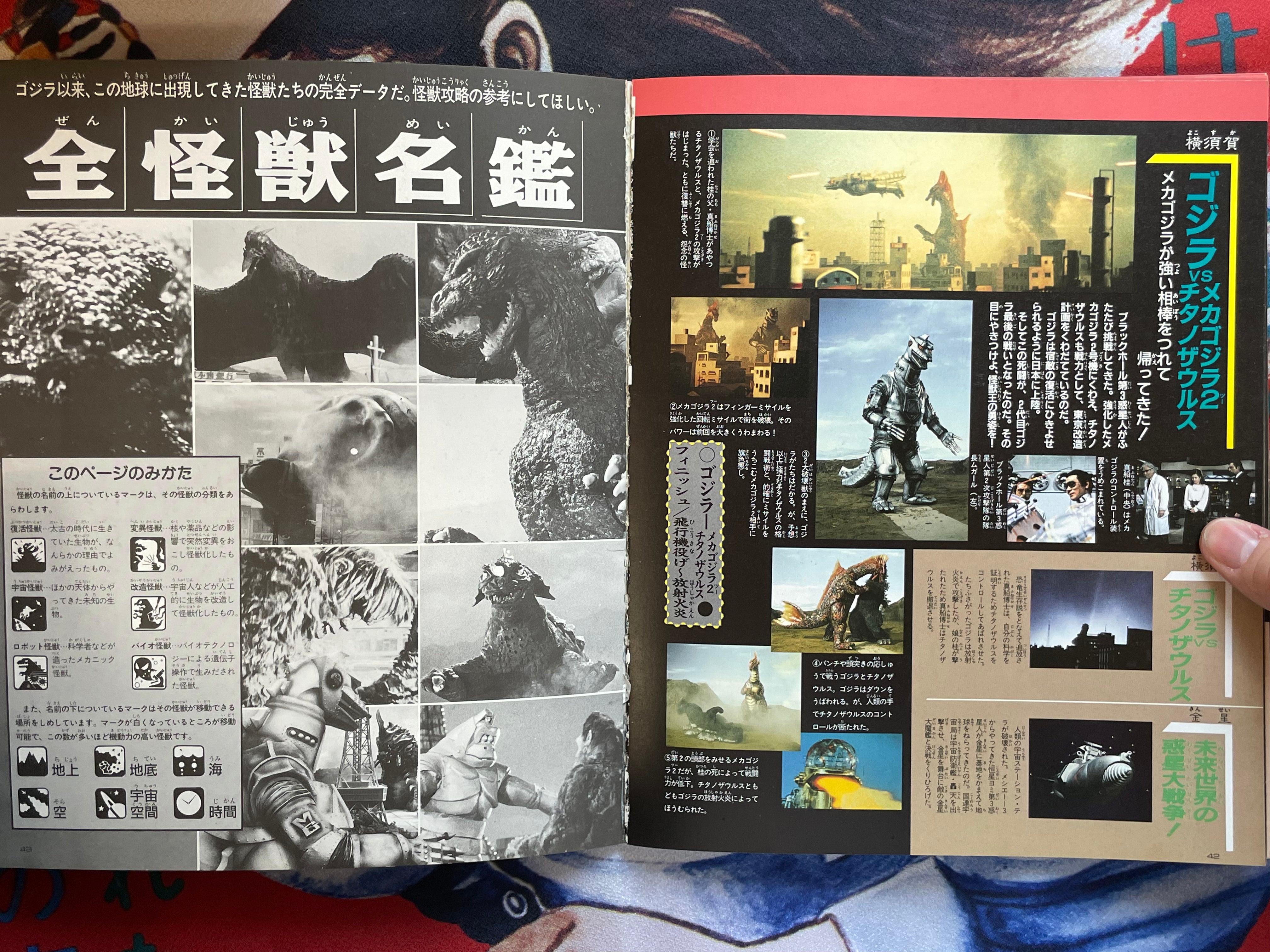 Godzilla Fierce Battle Super Guide Book by Uchusen Extra Edition Ultra Books (1992)-thumbmail-11