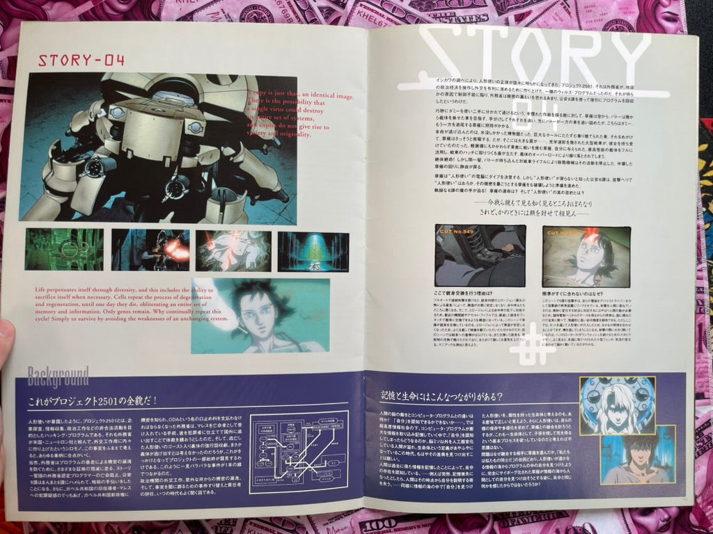 Oversized Ghost in the Shell Movie Pamphlet (1995)